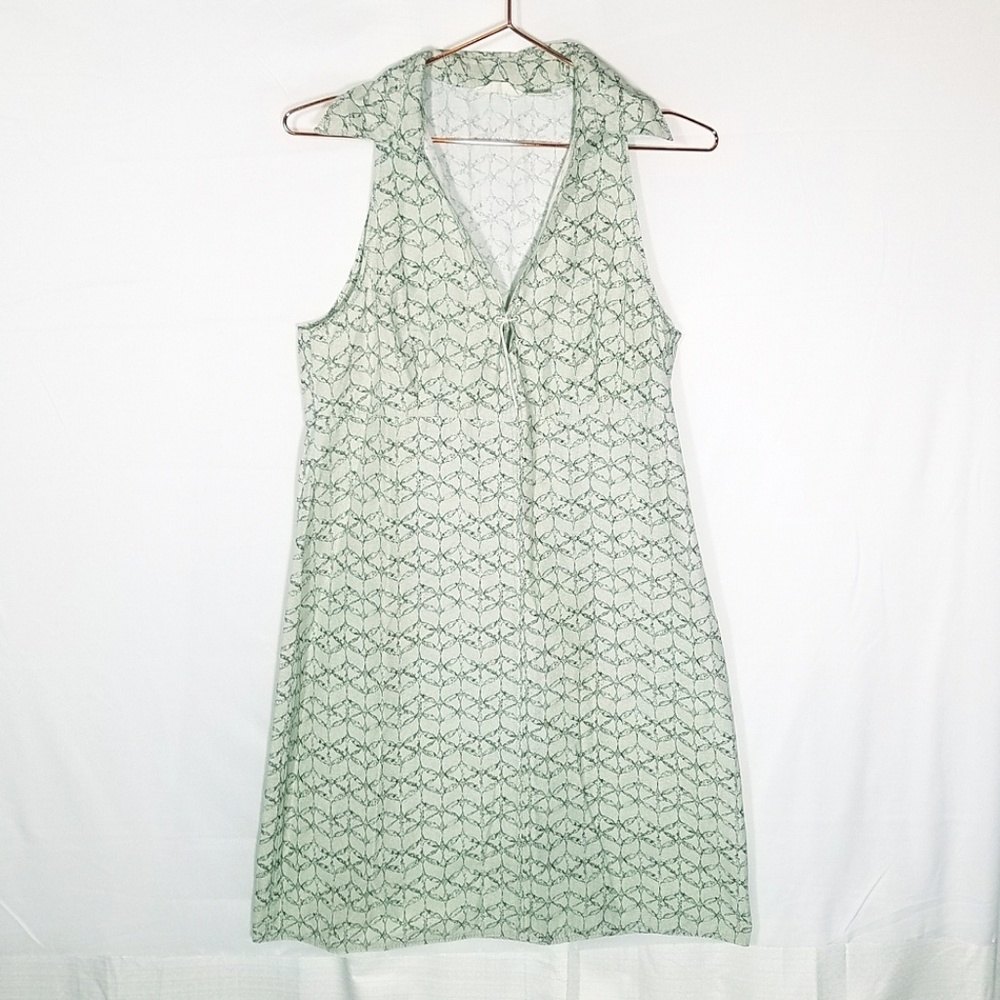 Vintage Geometric Halter Dress